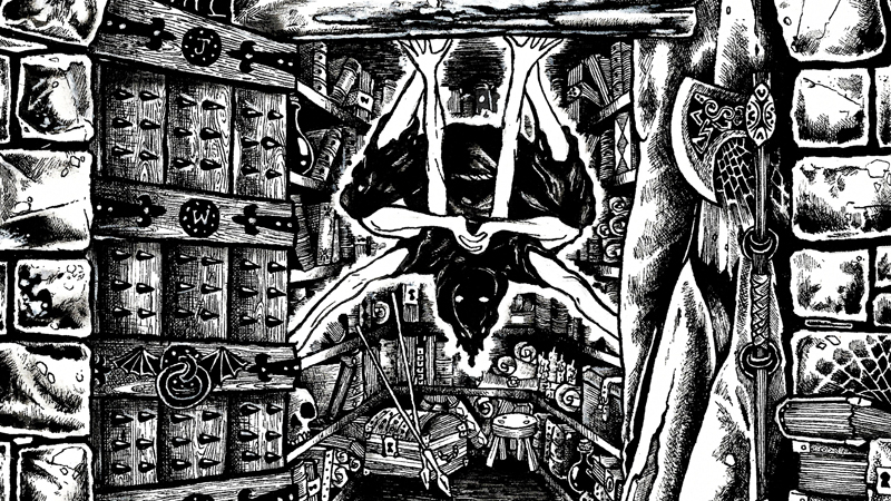 He hung on the ceiling like a loose web